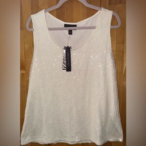 White Lace Sleeveless Top